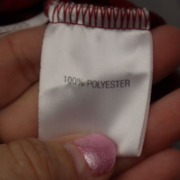 Adidas Shirt Mens XL Extra Red Golf Polo Lightweight Stretch 3 Stripes Work * - Picture 8 of 16